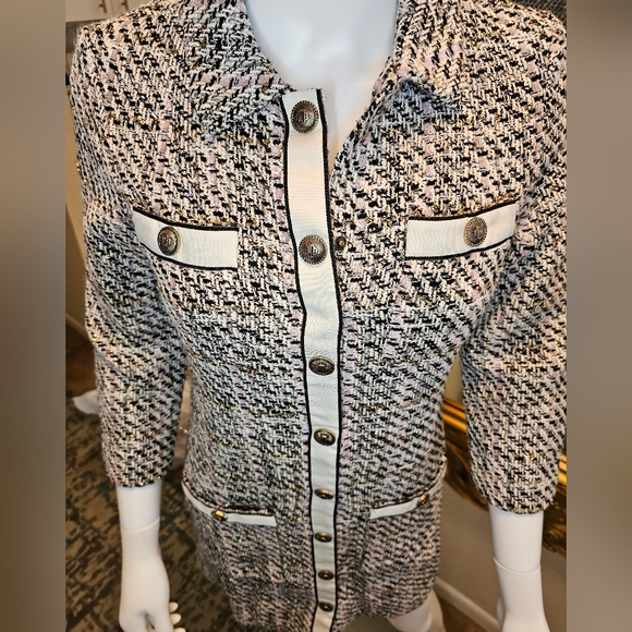 MAJE Renatola Tweed Shirt Dress (Pre-loved) - Picture 3 of 15